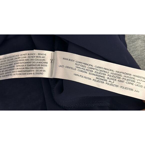 Ariat Shirt Women’s Small Blue Polyester See Through Cap Sleeve Western Rodeo - Picture 4 of 7